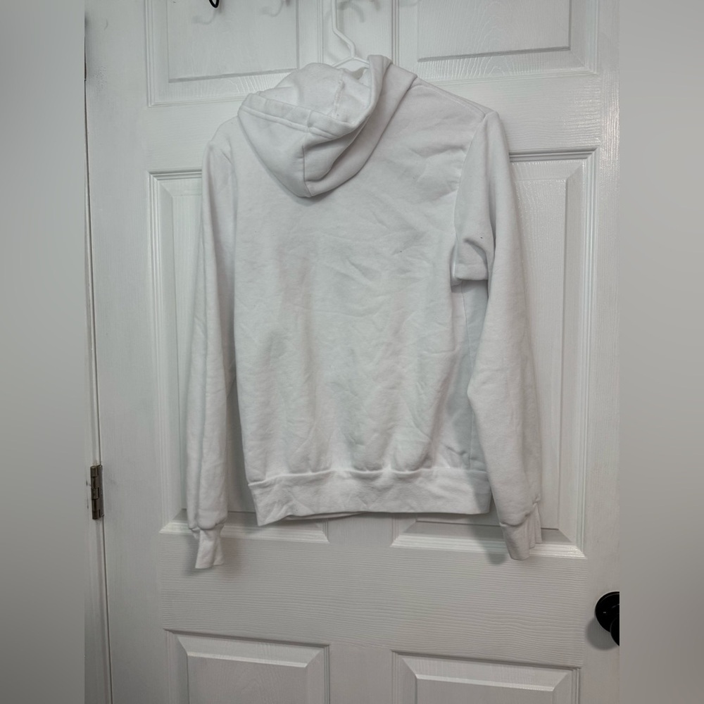 Bella Canvas White Fleece Hoodie - Picture 2 of 3
